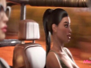 Animated Futanari session with Kim Triple X