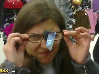 Tits fuck with gf in the locker room