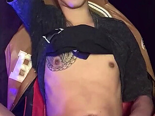 Inked Asian Boy Masturbation and Cumming