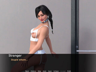 Jude Posing Infront of Bridget's New Store for Sissy Uniform