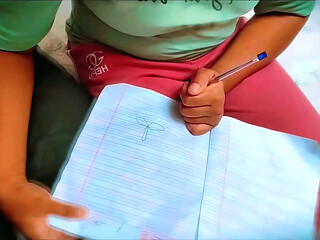 village girl gose to tution but is punished by the teacher for not completing her homework, and Fuck her tight pussy by teacher,