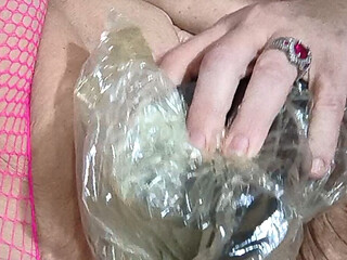 That's the Kinkyest Condom Ever Seen Making Her Cum and Scream