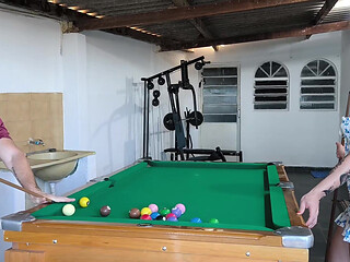 Lost in the billiards had to give the ass
