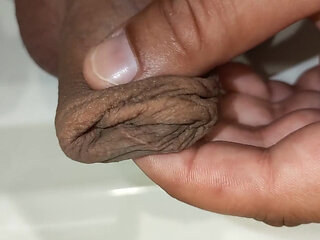 Foreskin Play - Stretching, Twisting, Squeezing, Fingering Foreskin on Uncut Cock