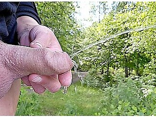 Holding His Dick During Pee And Wetting My Fingers Compilation