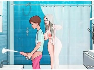 Miss Kitty In Sexnote - Big Dick Stepbrother Masterbated While His Stepsister Was Taking A Shower