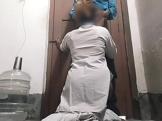 Indian College Student and Teacher