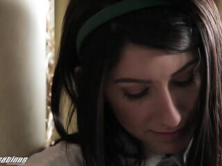 Hotty little white schoolgirl Karina plays naughty games