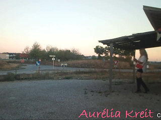A short break in a deserted car park.