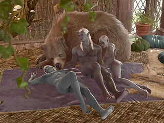 Baldur'_s Gate 3 Naked Playthrough: Drow Twins Sex Scene (no mods)