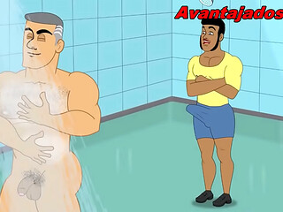 Gay Desenho Animan na Academia