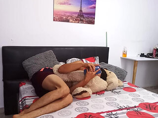 Hot guy makes sensual video.