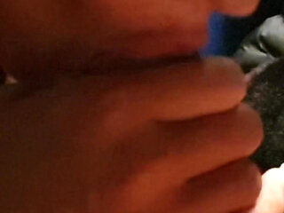 Two German Best Friend Teens Give Risky Public Blowjob at Cinema and Swallow