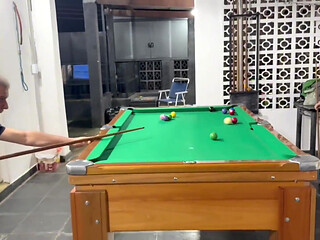 Sr Carmona and Victor Ferraz Playing Naked Billiards