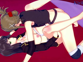 Setsuko Ohara and Chitose Kisaragi intense lesbian play and futanari sex. - Super Robot Wars Z &amp_ V Hentai
