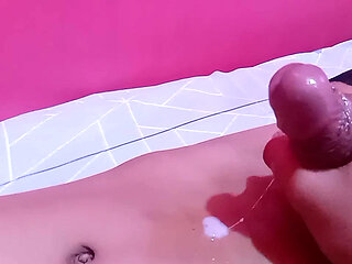 Masturbating while alone