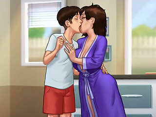 consegui a MI MADRASTRA masrubandose ENTONCES DECIDI ayudarla a terminar - summertime saga