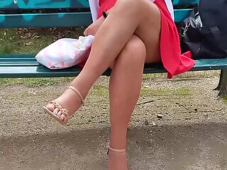 I Invited a Crucian Slut for a Walk in the City and Took off Her Panties.