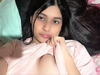 My stepfather masturbates with me