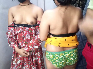 Indian Sex - Husband Wife and Stepsister-in-law Fucked Together