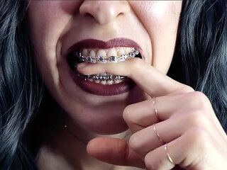 Biting My Fingers - Bite, Mouth, Teeth, Braces, Fetish Ita