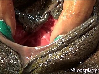 Canadian cosplayer and babe Nilou Achtland gets a fingers-fucked orgasm