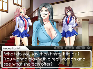Busty MILF tries to seduce Aika. Smutty Lesbian Hentai Vore Project