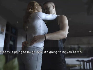 The Stepmother Is Dancing Playfully with the Neighbor