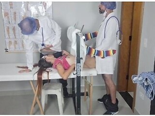 Blindfolded Patient Medical Team Fucks Patient!