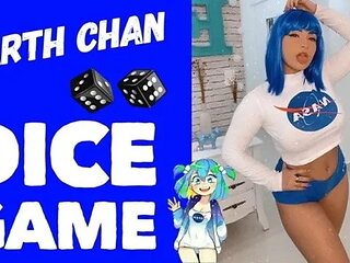 Cosplay Girl Earth Chan Dirty Talk - Dice Game - Riding on Dildo Cumming on B...