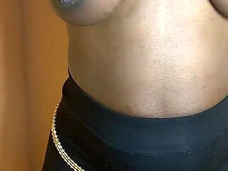 Sexy African Ebony with Chocolate Skin Standing Fuck