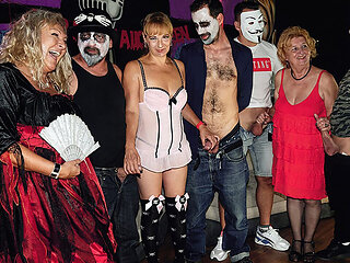 Halloween Mature Anal Party Orgy