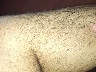 Hairy man fetish feet