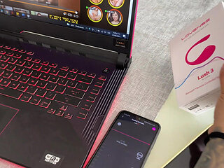 Lush Public Lush!!! My Stepsister Discovers Me and Then Checks on Me!!! I Was Too Horny to Stop Omg!!!!