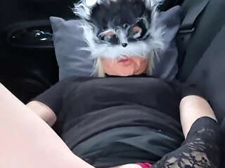 Felt horny in the car so pleased my pussy.