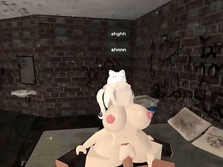 Cute girl landlord gets destroyed by BBC on ROBLOX