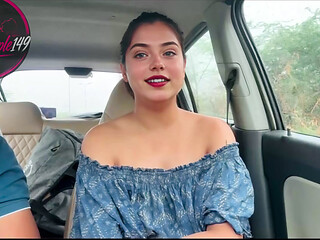 Indian Beautiful Stepsister Taken Outdoors and Fucked Hard When She Was Alone in the Car