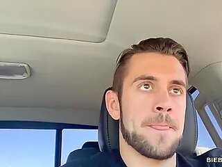 Outdoors In Car Masturbation