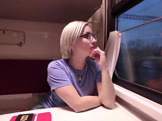 Met a Hot Bitch on the Train and Fucked Her Hard with a Big Cock