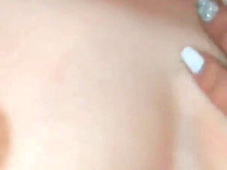 Fingering my girlfriend's pussy in the locker room