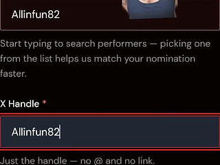 Help Me Get Nominated for Avns 2027