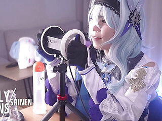 ASMR Genshin Impact Eula cosplayer, hentai japanese shemale cosplay