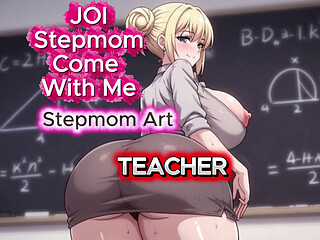JOI Stepmom Naughty Teacher Play - Come with me 100% You'll cum - Dirty Talk