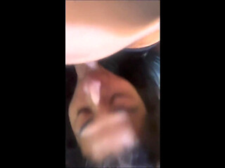Short Sexy Long Hair Latina MILF Gives Interracial Deepthroat