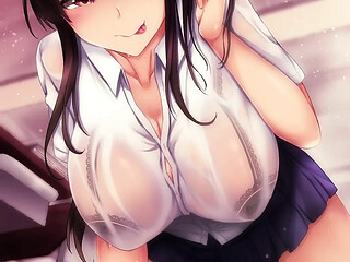 Student's wet mouth seduction after class
