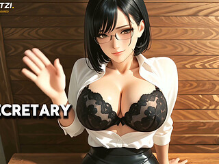 Mei the Hot Office Glasses Slut New Harem Girl Desk Blowjob Cowgirl Doggy Facial 4k120