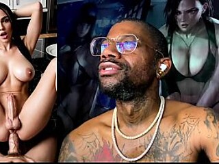 Trans girl's tight ass fucked in the kitchen