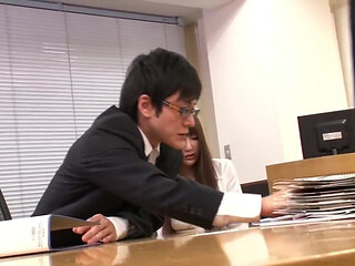 Office Temptation - the Pantyless Coworker Suddenly Undresses Right Before His Eyes - Part3