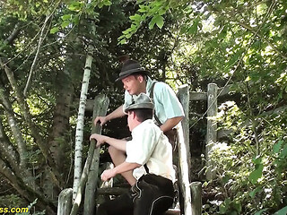 Emma Blond Lederhosen Anal Party Gangbang