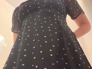 Getting Stark Bollock Naked in a Public Place to Try on New Clothes. Part 1 of 2.